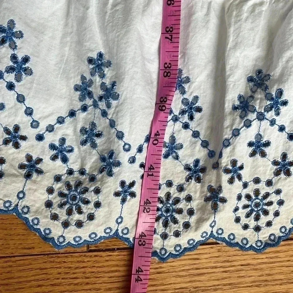 ❤️2/50❤️[18]Lane Bryant  Short Flutter-Sleeve Square-Neck Embroidered Dress - Picture 9 of 11